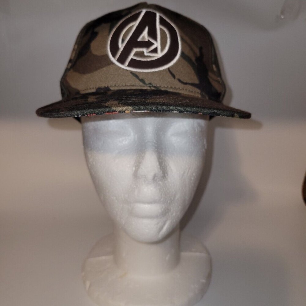 Avengers Camouflage Birkshire Baseball Cap Hat Snapback OS Marvel Character Bill